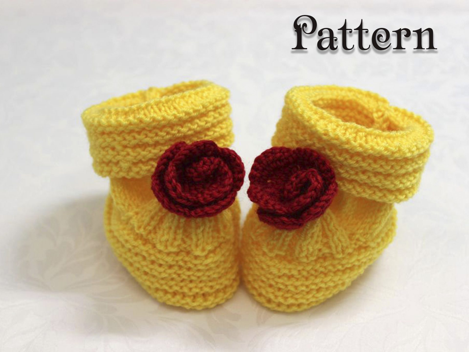 Baby booties knitting pattern 1 Baby booties knitting pattern