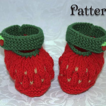 Baby booties knitting pattern