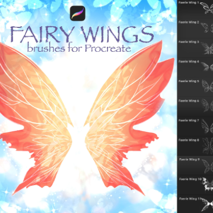 FAIRY WINGS brushes for Procreate