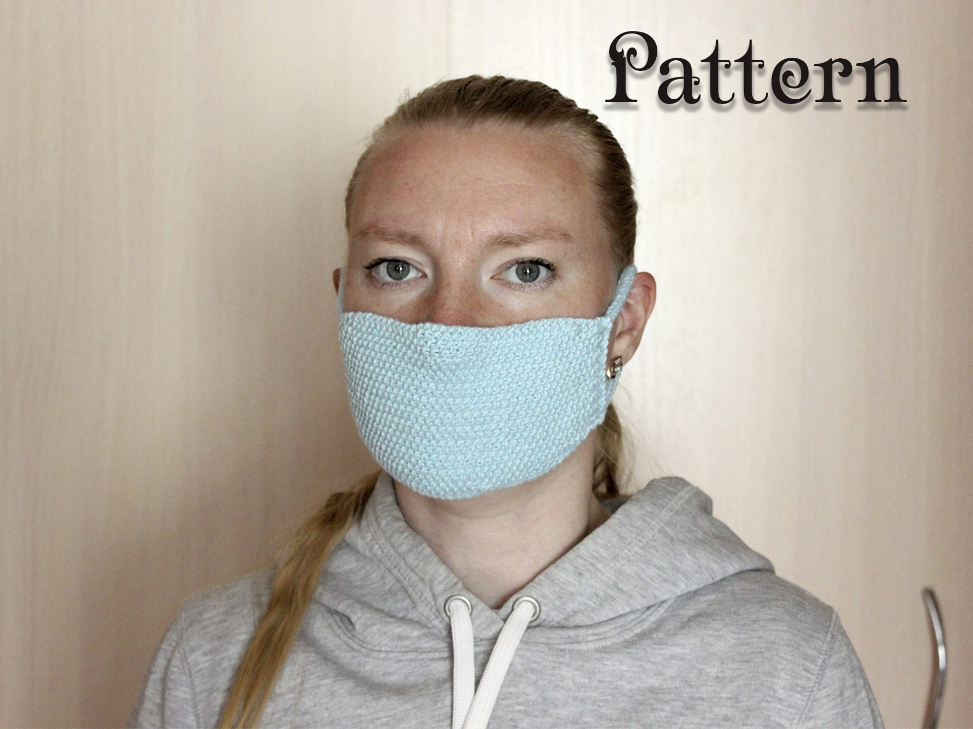 Knitted face mask pattern 1 Knitted face mask pattern