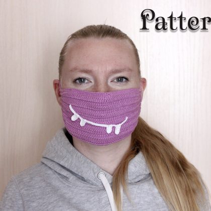 Crochet pattern mask Halloween