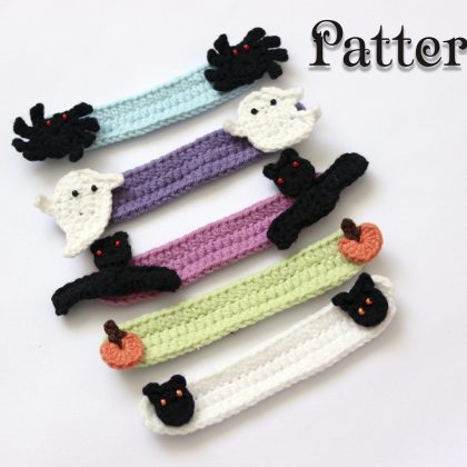 Crochet halloween Ear saver pattern