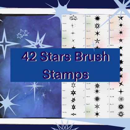 Stars Stamps Brushes for Procreate