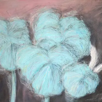 Violets from dreams, series A silent mutation of light