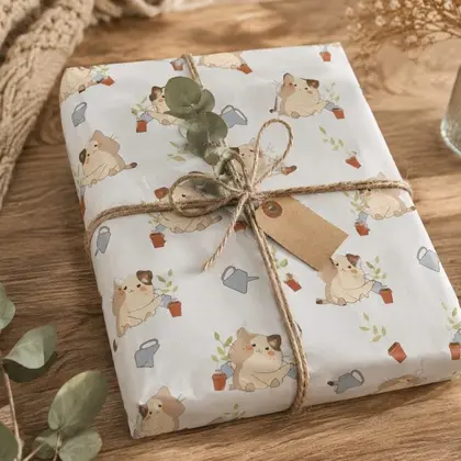 Kawaii Cat Seamless Pattern for Nursery Fabric