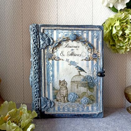 Blue Jewelry Box, Beautiful decor Proposal ring box, Jewellery Storage, Treasure box, Keepsake box