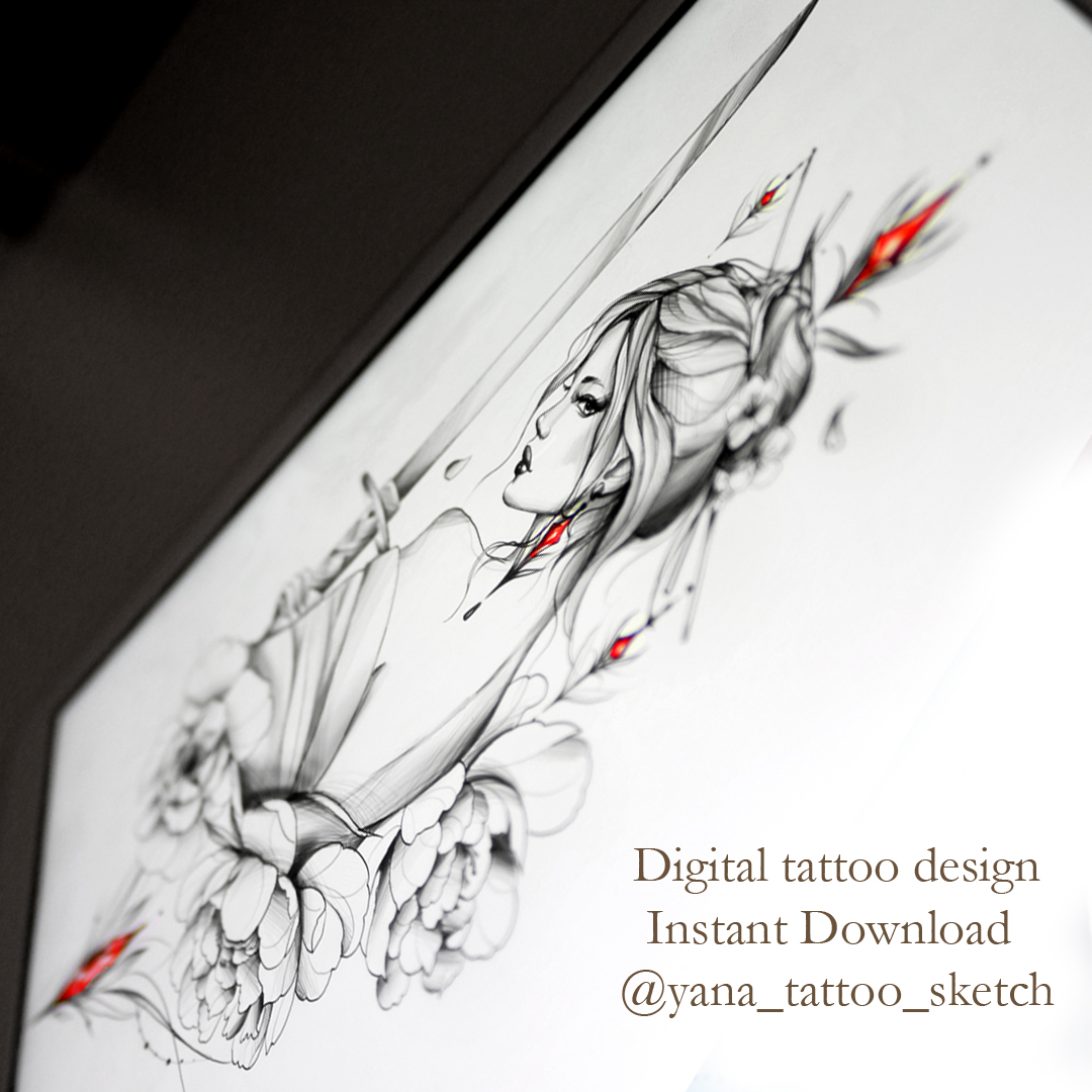 Samurai Tattoo Design Geisha Samurai Tattoo Idea Sketch 1 Samurai Tattoo Design Geisha Samurai Tattoo Idea Sketch