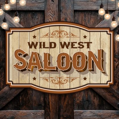 Printable Saloon Sign Perfect for Western Party Entrance