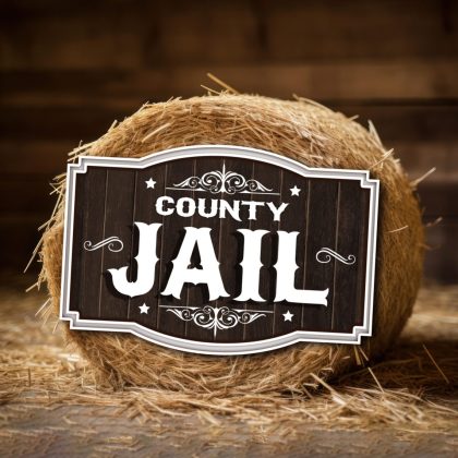 Printable Jail Sign for Western Party Entrance