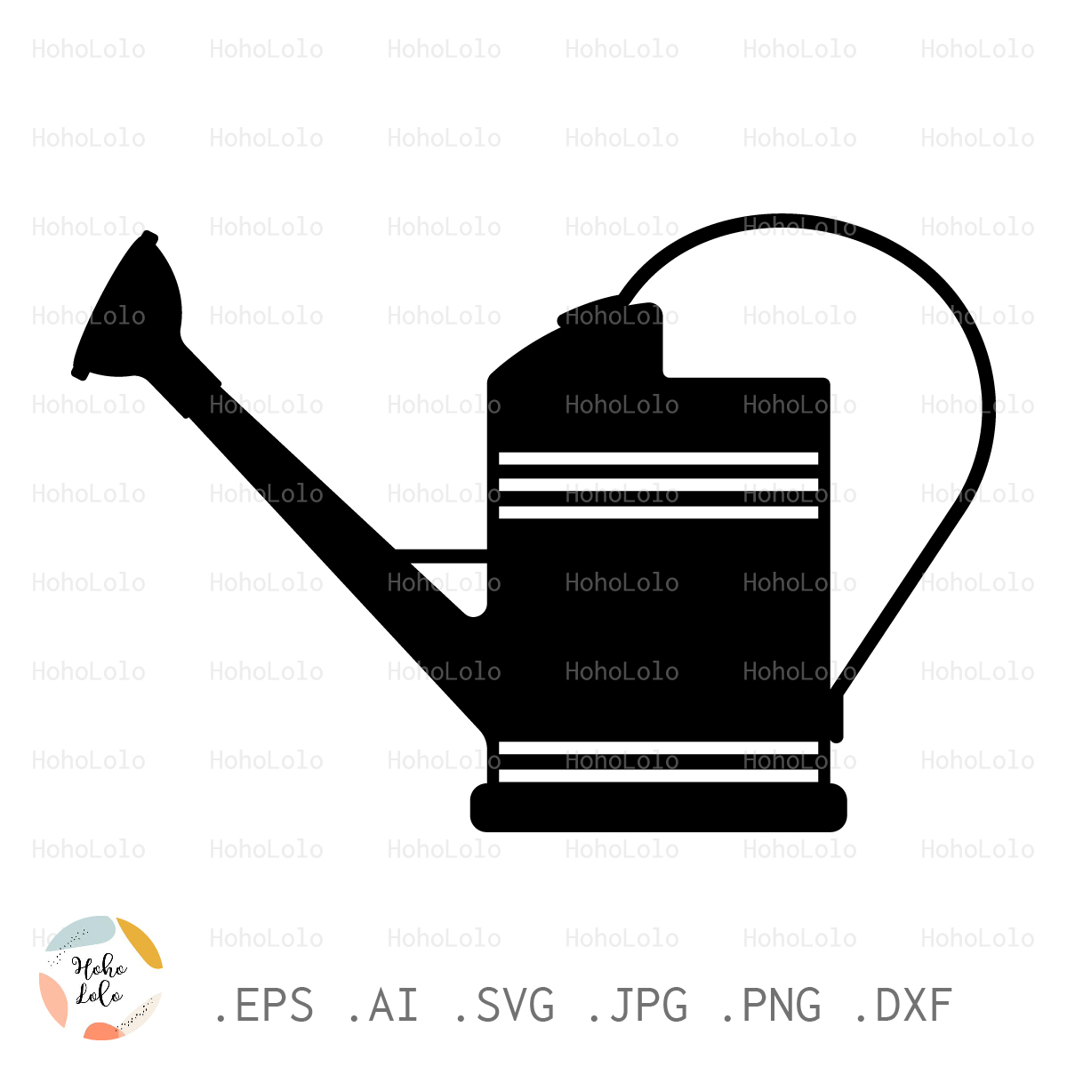 Garden Watering Can SVG Bundle, 16 Silhouette Clipart Vector DXF 2 Garden Watering Can SVG Bundle, 16 Silhouette Clipart Vector DXF