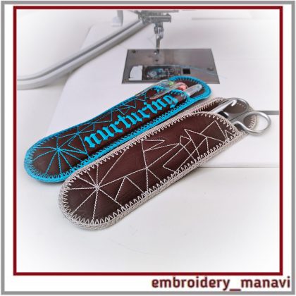 Cancer Nurturing ITH Pencil Case, Two Patterns, One Hoop Project