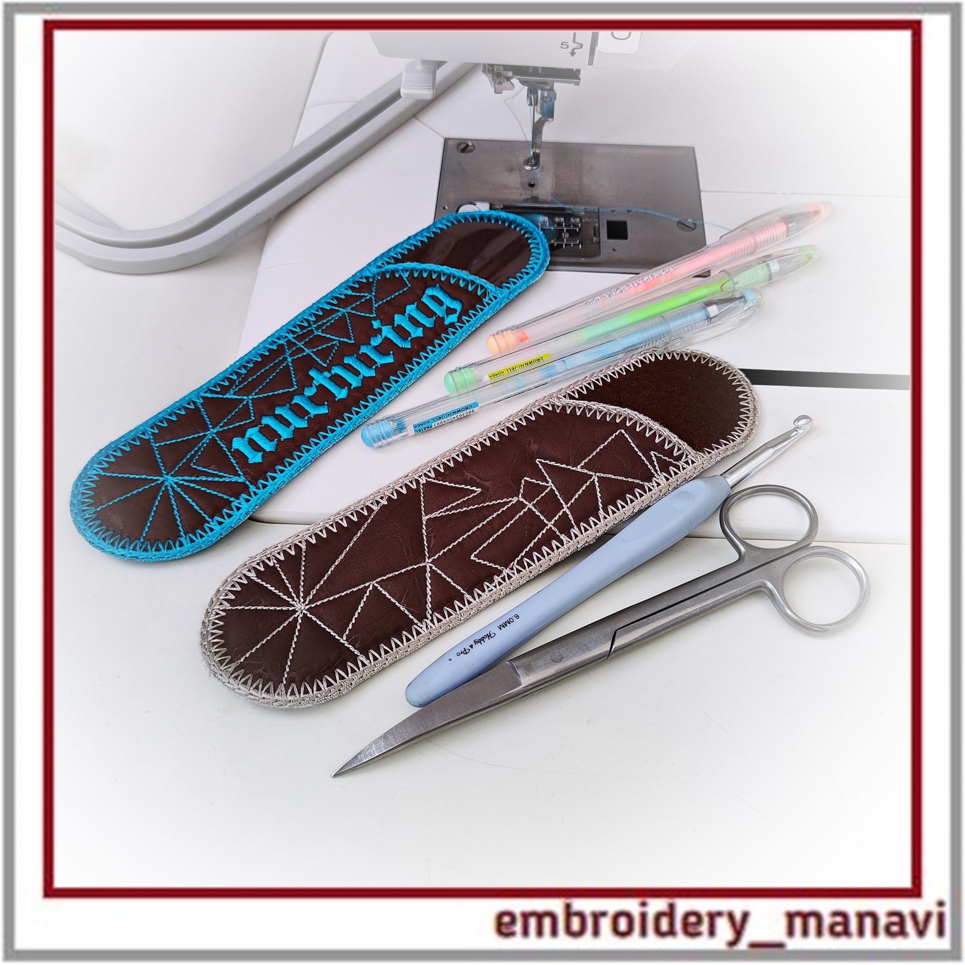Cancer Nurturing ITH Pencil Case, Two Patterns, One Hoop Project 5 Cancer Nurturing ITH Pencil Case, Two Patterns, One Hoop Project - Image 5