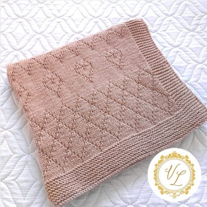 Step-by-Step Knitting Pattern Baby Blanket | v31