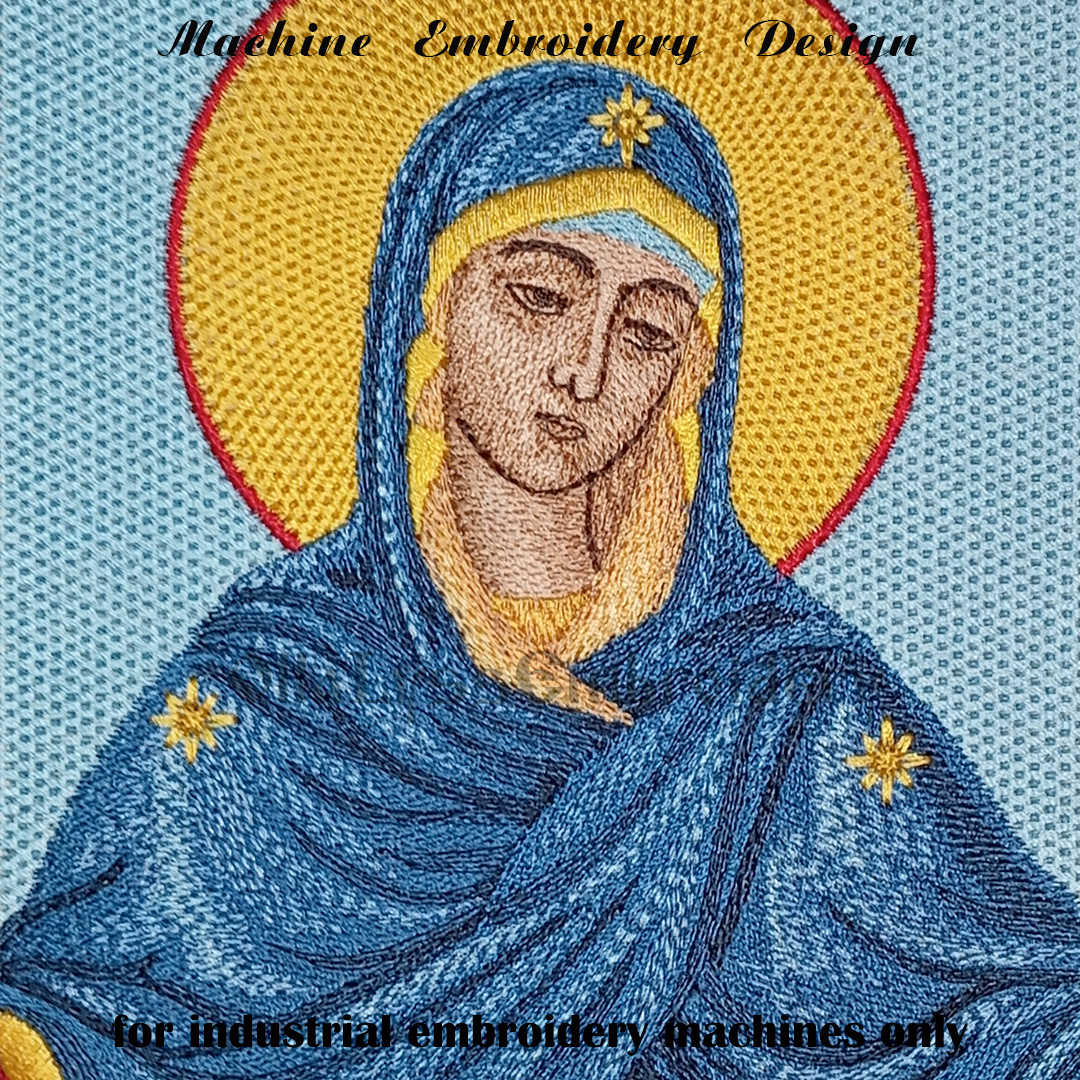 Protection of the Mother of God embroidery design 3 Protection of the Mother of God embroidery design - Image 3