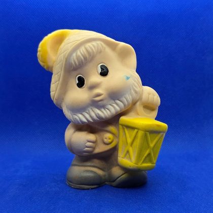 Vintage Soviet Rubber Toy Gnome with a Lantern. Antique Toys USSR