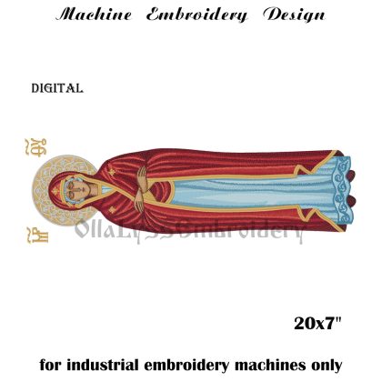 Epitaphios of Virgin embroidery design