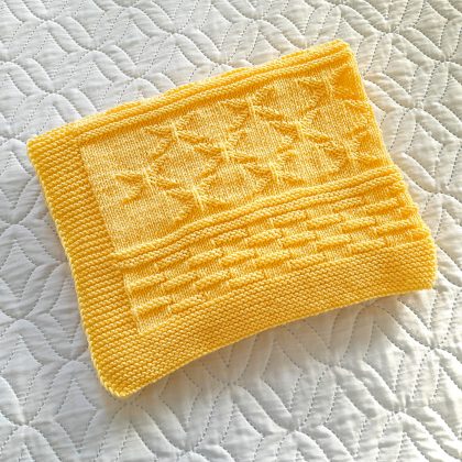 Step-by-Step Knitting Pattern Baby Blanket | v21