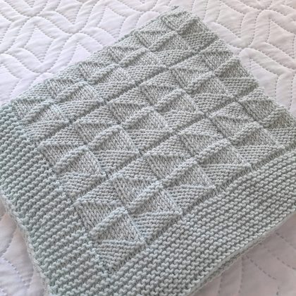 Step-by-Step Knitting Pattern Baby Blanket | v46