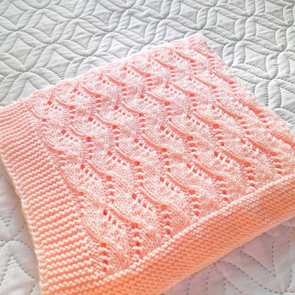 Step-by-Step Knitting Pattern Baby Blanket | v35