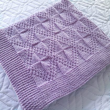 Step-by-Step Knitting Pattern Baby Blanket | v30
