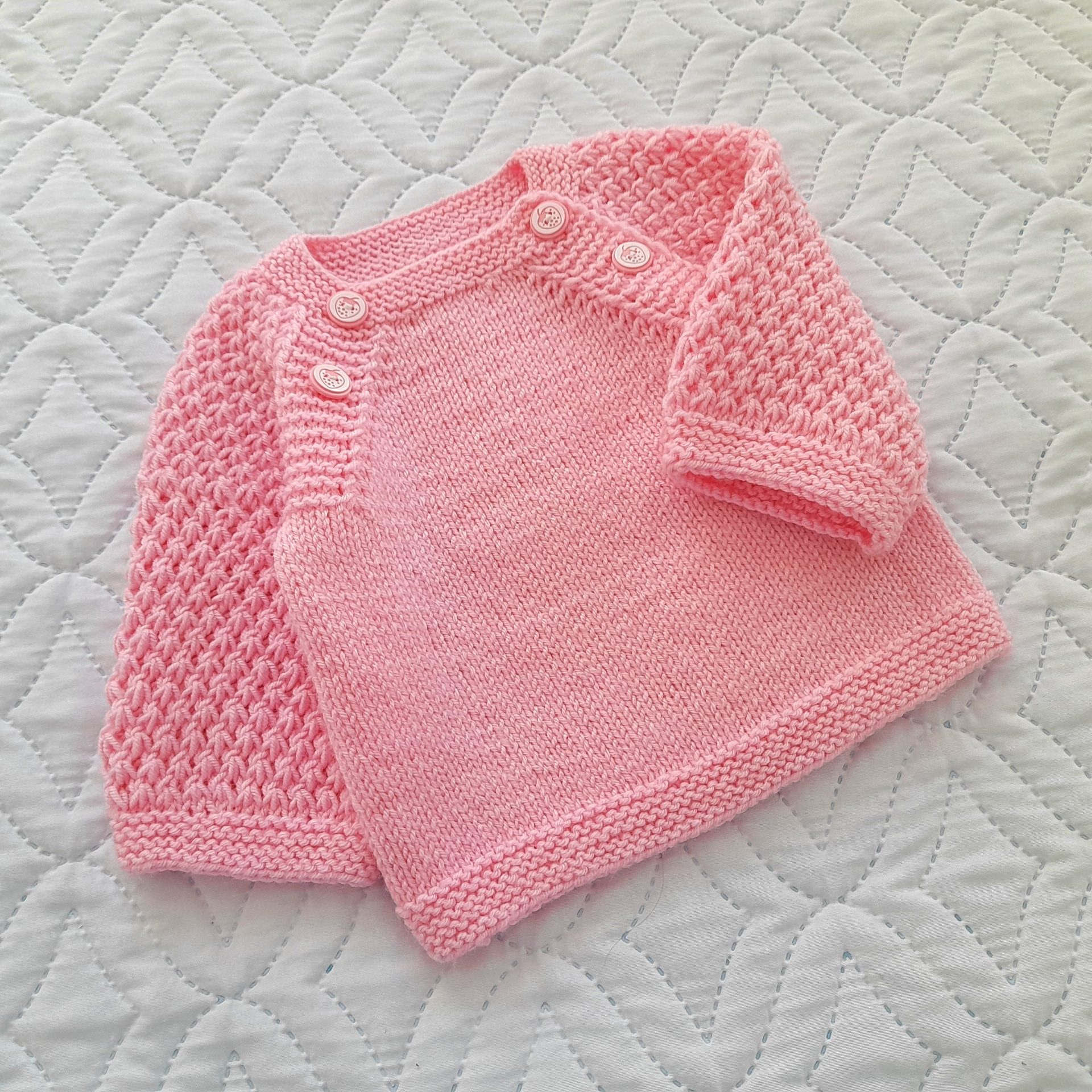 Step-by-Step Knitting Pattern Baby Sweater v38 2 Step-by-Step Knitting Pattern Baby Sweater v38 - Image 2