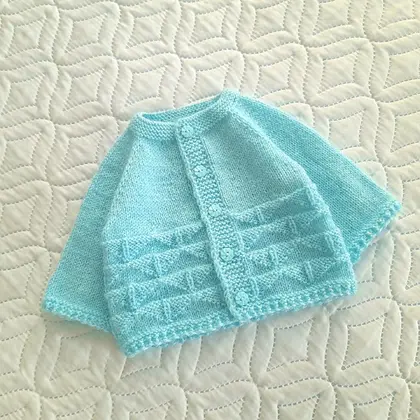 Sweater Knitting Pattern | Baby Cardigan Pattern V86