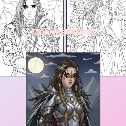 Scandinavian contest (set of 3 coloring pages)