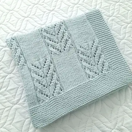 Step-by-Step Knitting Pattern Baby Blanket | v44