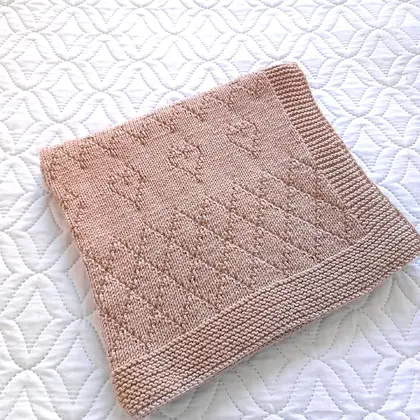 Step-by-Step Knitting Pattern Baby Blanket | v31