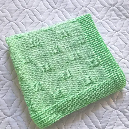 Step-by-Step Knitting Pattern Baby Blanket | v20