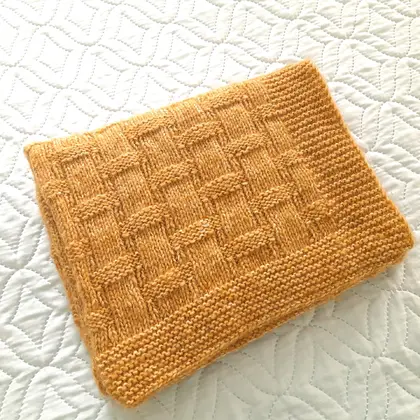 Step-by-Step Knitting Pattern Baby Blanket | v47