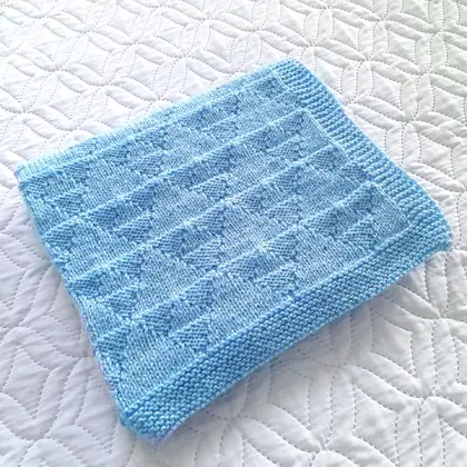 Step-by-Step Knitting Pattern Baby Blanket | V49