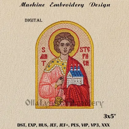 saint stephen machine embroidery design