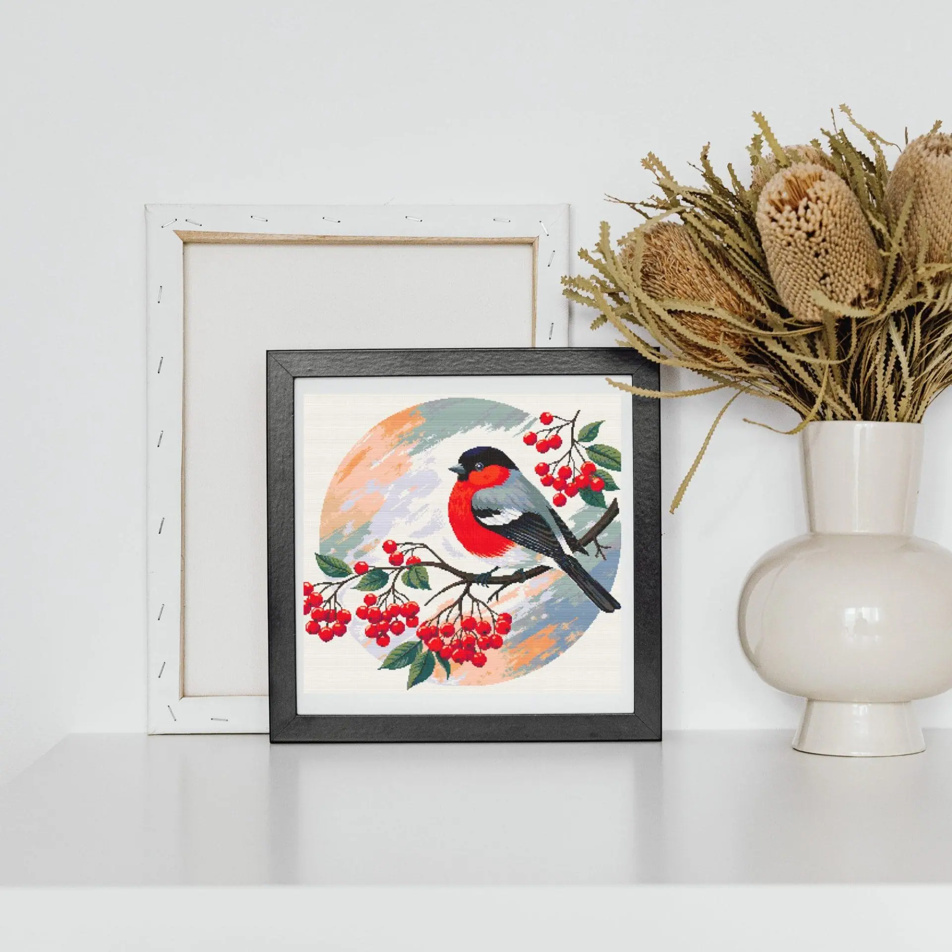 Bullfinch Cross Stitch Pattern, Red Bird PDF Chart 10 Bullfinch Cross Stitch Pattern, Red Bird PDF Chart - Image 10
