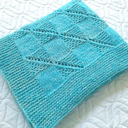 Step-by-Step Knitting Pattern Baby Blanket | v56