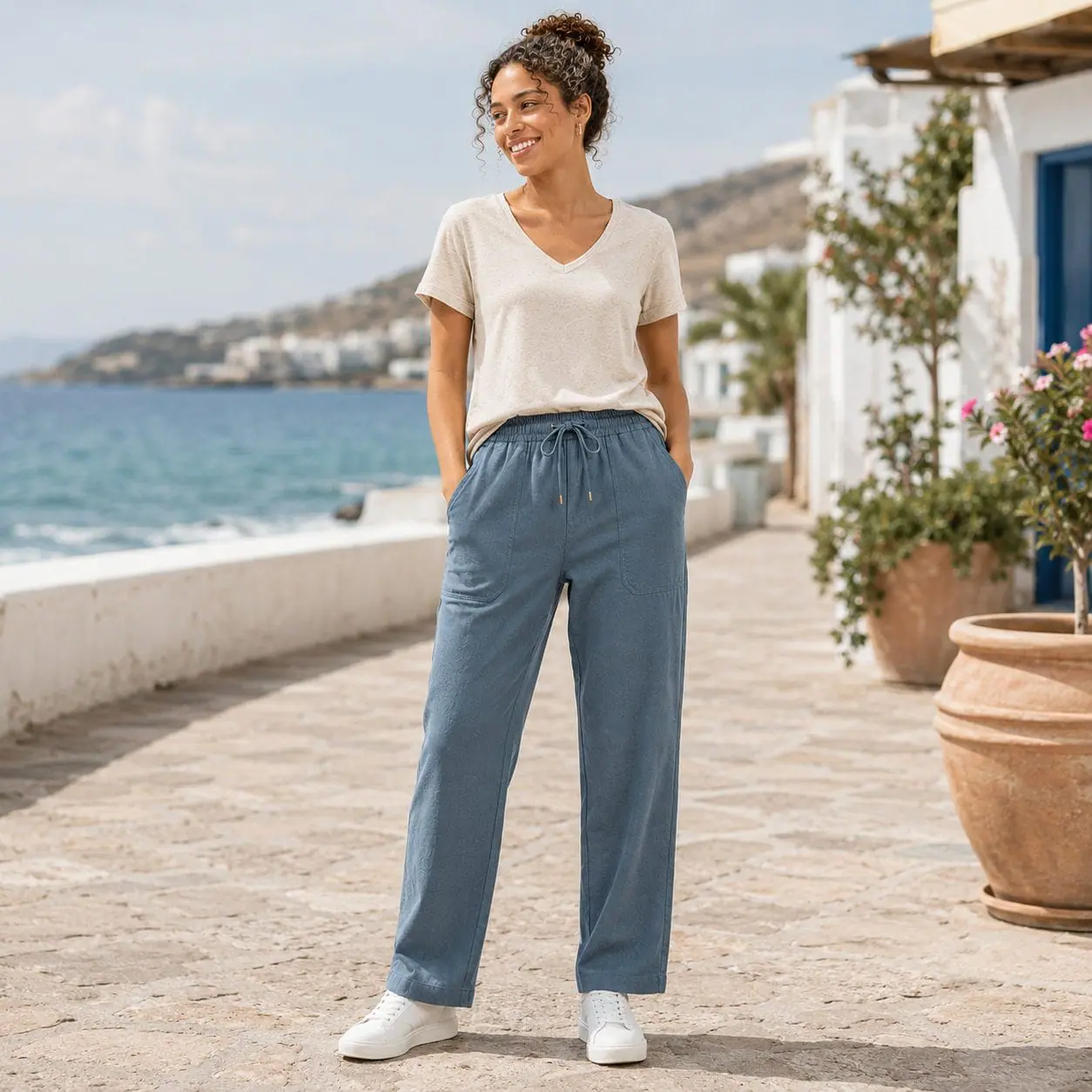Drawstring Casual Pants Sewing Pattern PDF 3 Drawstring Casual Pants Sewing Pattern PDF - Image 3