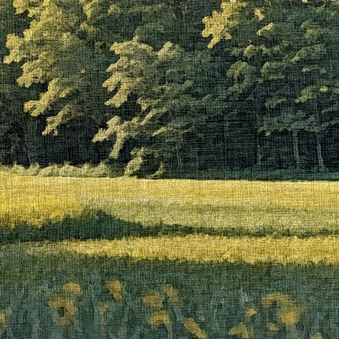 Painting - "Meadow By Forest'' 1 Painting - "Meadow By Forest''