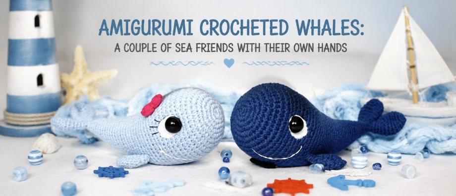 crocheted amigurumi whales 1