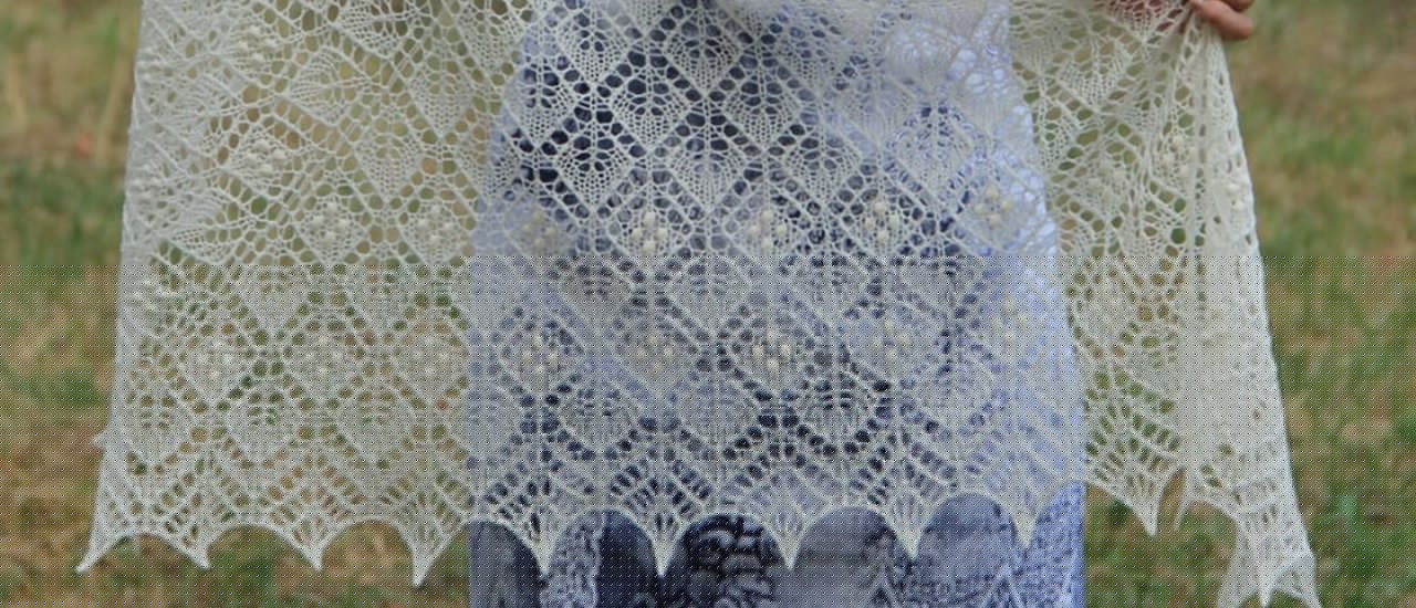 Quiet Evening Lace Shawl Knitting Pattern by Venera Sharipova