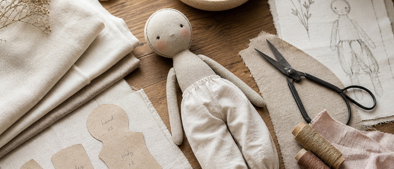Handmade Textile Doll: How Fabric and Proportion Create Character