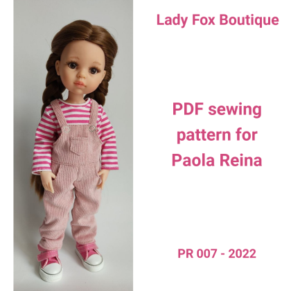 Paola Reina overall and longsleeve pattern
