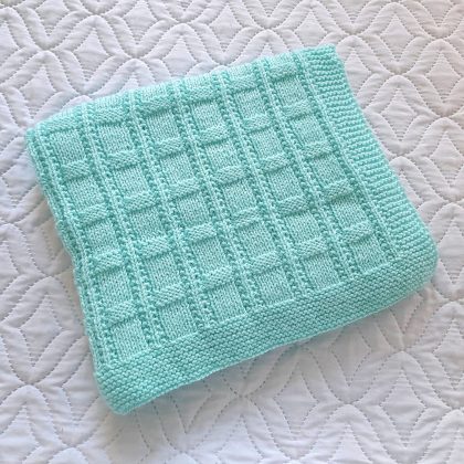 Step-by-Step Knitting Pattern Baby Blanket | V113