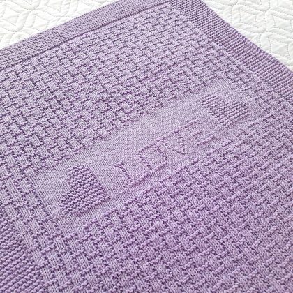 Step-by-Step Knitting Pattern Baby Blanket | v41