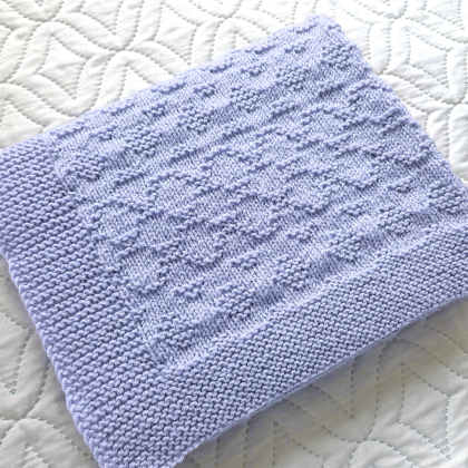Step-by-Step Knitting Pattern Baby Blanket | v12