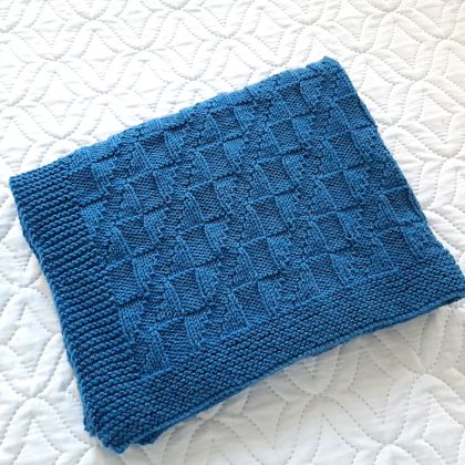 Step-by-Step Knitting Pattern Baby Blanket | v117