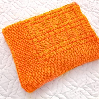 Step-by-Step Knitting Pattern Baby Blanket | v42
