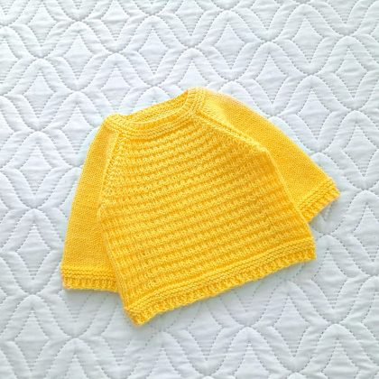 Step-by-Step Knitting Pattern Baby Sweater V68
