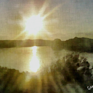 Painting - " In the Rays of the Sun " .