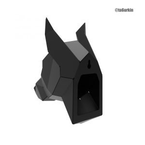 Welding Project Plans Drawings Doberman Head (DXF, PDF)