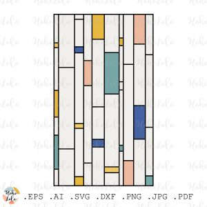 Geometric Stained Glass Pattern Digital Pdf